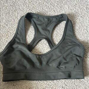 Alphalete Green Racerback Sports Bra Seamless Design